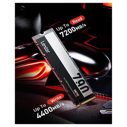 Lexar Lexar NM790 1TB SSD, Lexar M.2 2280 PCIe Gen4x4 NVMe 1.4 Internal SSD, Up to 7200MB/s Read, Up to 4400MB/s Write