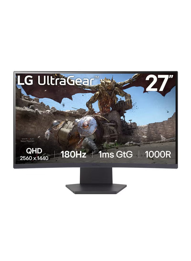 LG&nbsp;27-inch UltraGear QHD 1000R Curved Gaming Monitor – 27GS60QC-B Black