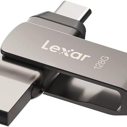 Lexar 256GB USB 3.1 Flash Drive, USB-A & USB C USB Stick up to 130MB/s Read, Type-C Thumb Drive Swivel Design, Jump Drive for USB3.0