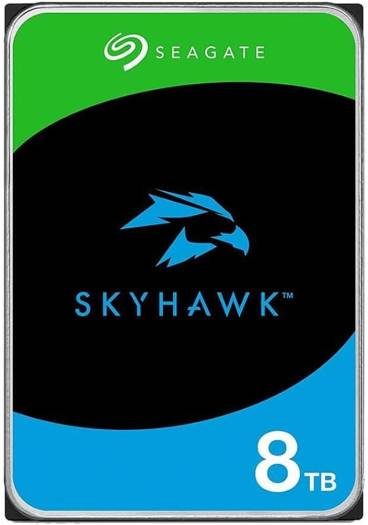 Seagate SkyHawk 8TB Surveillance Hard Drive – SATA III, 256MB Cache, 5400 RPM, 64-Camera Support | ST8000VX010