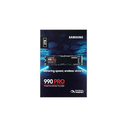 Samsung 990 Pro 2 TB NVMe M.2 Internal SSD, PCIe Gen 4.0 x4, NVMe 2.0 Interface, 7450 MB/s Sequential Read Speed, 6900 MB/s