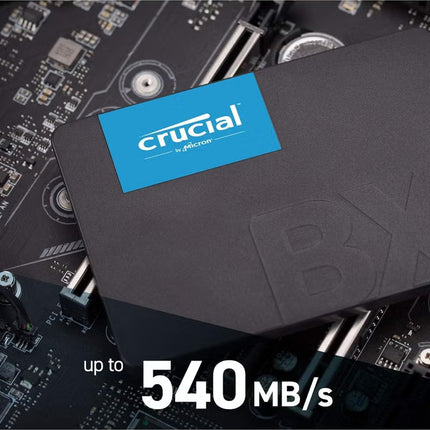 Crucial BX500 500GB SATA 2.5" Internal SSD – CT500BX500SSD1 (Black)