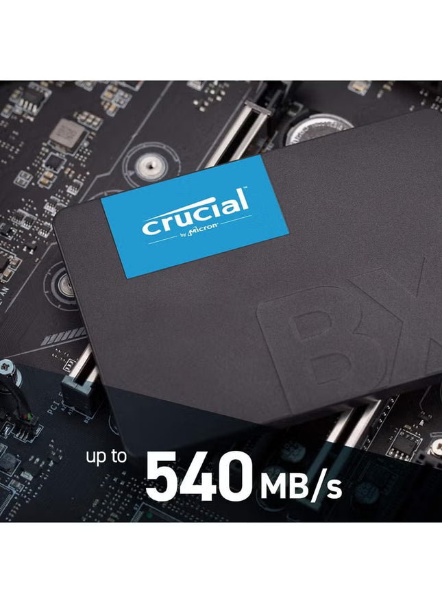 Crucial BX500 500GB SATA 2.5" Internal SSD – CT500BX500SSD1 (Black)