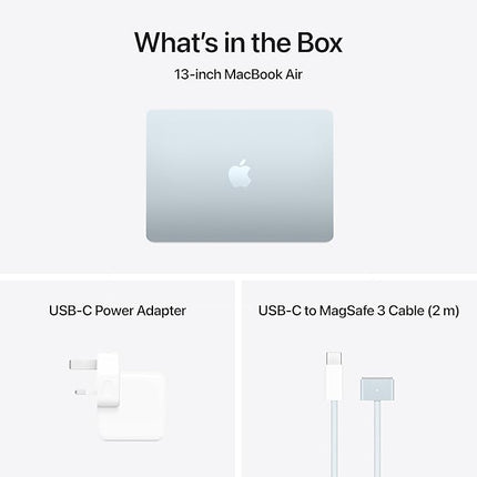 Apple 2025 MacBook Air (13-inch, Apple M4 chip with 10-core CPU and 8-core GPU, 16GB Unified Memory, 256GB) English