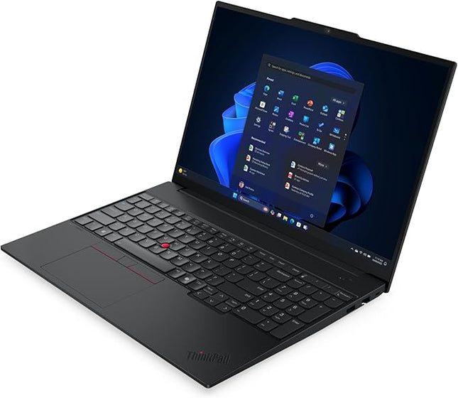 Lenovo ThinkPad E16 Gen 3 Laptop – Intel Core Ultra 7 256V, 16GB RAM, 512GB SSD, 16” WUXGA, DOS, Eng/ARB Keyboard | 22AY0016GR