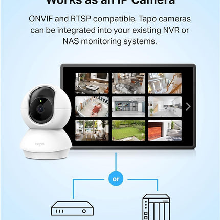 TP-Link Tapo Pan/Tilt 1080p Resolution, 360°Rotational View Security Camera|Motion Tracking |Motion & Baby Crying Detection| 2-Way Audio | Night Vision | Works with Alexa & Google Home (Tapo C200)