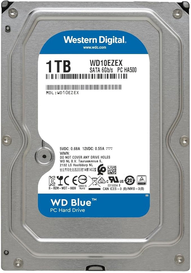 Western Digital Desktop Hard Disk Drive 1TB - Blue