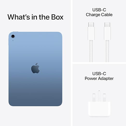 Apple iPad 11-inch: A16 chip, 11-inch Model, Liquid Retina Display, 128GB, Wi-Fi 6, 12MP Front/12MP Back Camera, Touch ID, All-Day Battery Life