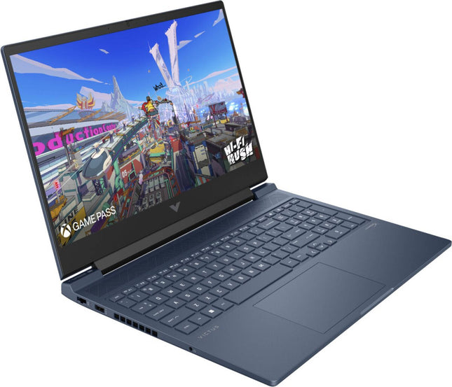 Victus Gaming Laptop 16-R1012NIA, 16-inch FHD IPS 144Hz Display, Intel Core i7-14700HX, 16GB, 512GB SSD, RTX 4050 6GB, Backlit ENG KB, FreeDOS, Blue | A7KC3EA #BH5
