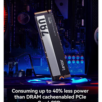 Lexar Lexar NM790 1TB SSD, Lexar M.2 2280 PCIe Gen4x4 NVMe 1.4 Internal SSD, Up to 7200MB/s Read, Up to 4400MB/s Write
