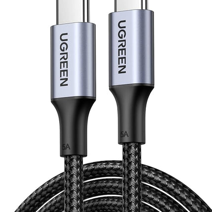 UGREEN USB C Cable 2M, Braided 100W Power Delivery PD Super Fast Charge Cable USB C to Type-C for iPhone 15/16/17 pro max, iPad mini 7, MacBook Pro, iPad, Samsung S25