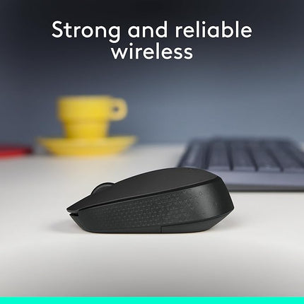 Logitech M171 Wireless Mouse for PC, Mac, Laptop, 2.4 GHz with USB Mini Receiver, Optical Tracking, 12-Months Battery Life,