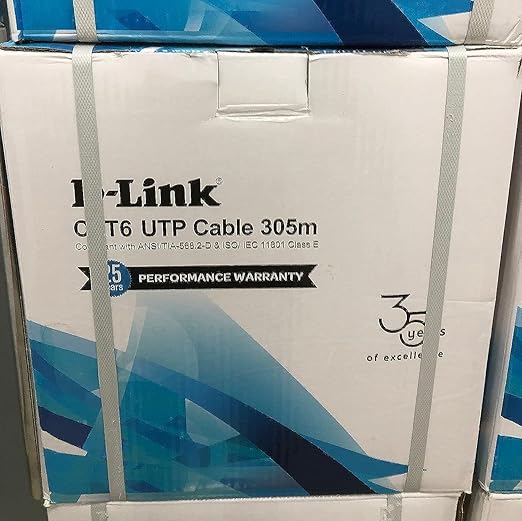 D-Link CAT-6 UTP Cable Roll 305 meter - Networking Cable, black