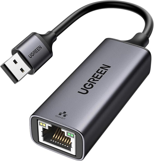 UGREEN USB 3.0 Ethernet Adapter Aluminum USB 3.0 to Network 1000Mbps Gigabit RJ45 LAN Internet Adapter