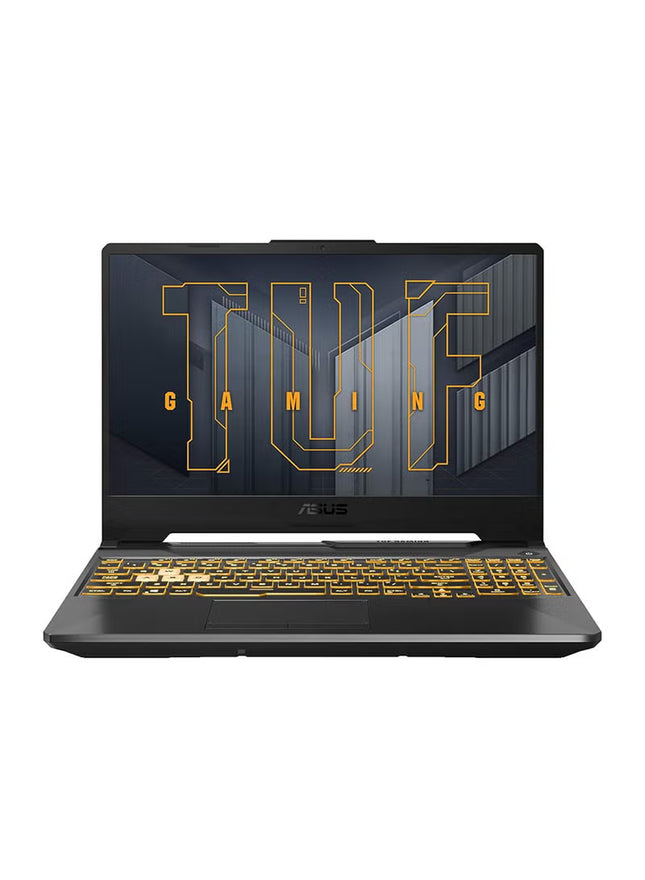 ASUS TUF Gaming A15 AMD Ryzen 5 7535HS Processor, 16GB RAM, 512GB SSD, 4GB NVIDIA RTX 3050, 15.6" FHD Display, 144Hz, Windows 11 Home, English & Arabic Keyboard, Graphite Black, 1 Year Warranty | FA506NC-HN003W