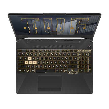 ASUS TUF Gaming A15 AMD Ryzen 5 7535HS Processor, 16GB RAM, 512GB SSD, 4GB NVIDIA RTX 3050, 15.6" FHD Display, 144Hz, Windows 11 Home, English & Arabic Keyboard, Graphite Black, 1 Year Warranty | FA506NC-HN003W