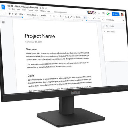 Lenovo ThinkVision S22-4e 21.5" IPS FHD Monitor | 100Hz | HDMI + VGA