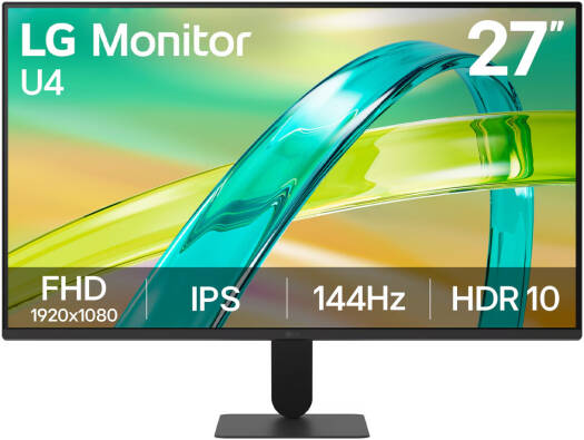LG 27U411B-B 27-Inch Full HD IPS Monitor, 144Hz