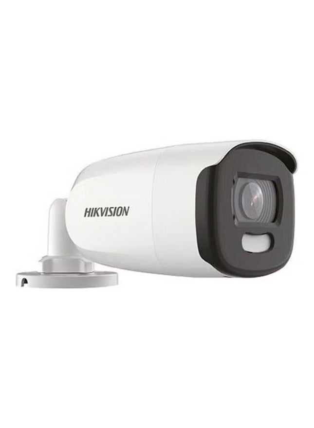 HikVision 2.8mm 2MP ColorVu HD-TVI Mini Bullet Camera, Full-Time Color Night Vision, Built-in White Light (Up to 20m), IP67 Weatherproof, 12V DC, WDR, DNR, BLC | DS-2CE10DF0T-PF