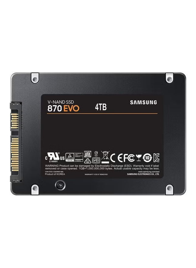 Samsung 870 EVO 4TB 2.5” SATA III Internal SSD 4TB storage