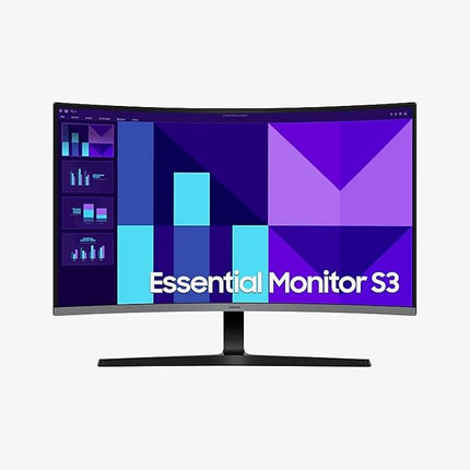 Samsung Essential S3 32″ Curved FHD Monitor – 100Hz, 4ms, Eye Saver | LS32D392GAMXUE