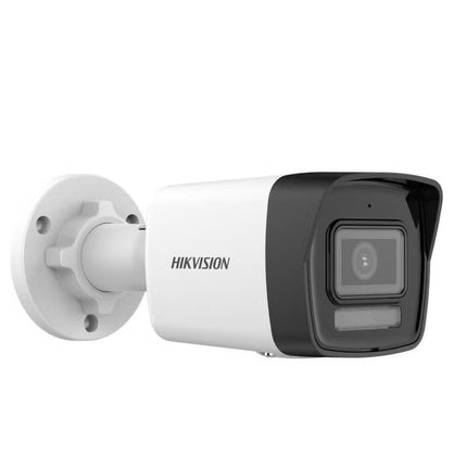 HikVision 2 MP Smart Hybrid Light Fixed Bullet Network Camera, 2.8 mm Lens, H.265+ Compression, Up to 30m IR Light Range, Built-in Mic, IP67 Water & Dust Resistant, White | DS-2CD1023G2-LIU