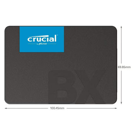 Crucial BX500 500GB SATA 2.5" Internal SSD – CT500BX500SSD1 (Black)